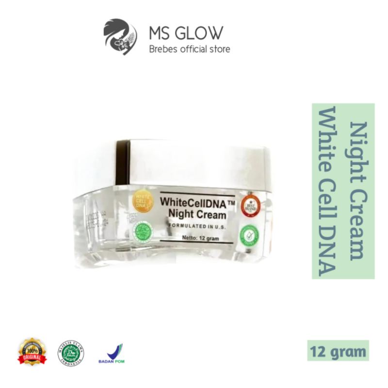 Jual Ms Glow Night Cream White Cell Dna Shopee Indonesia