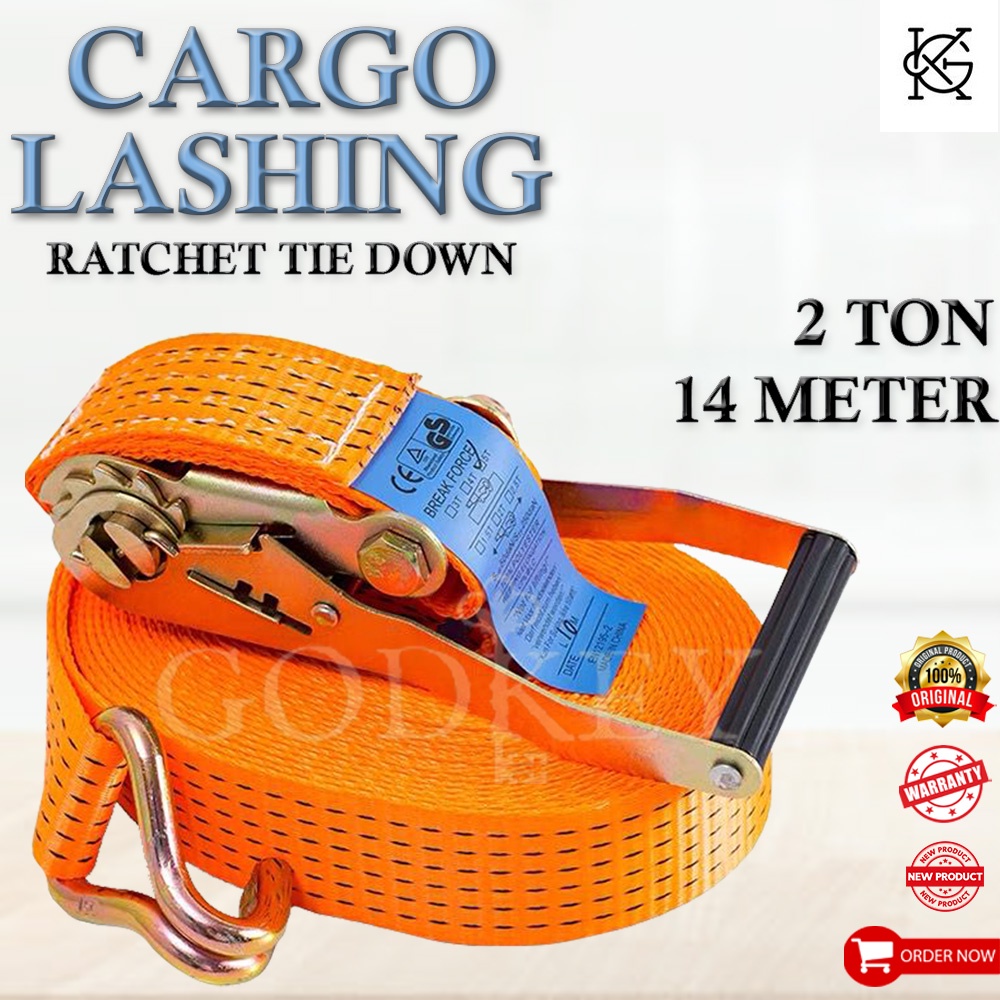 Jual Webbing Cargo Ton X Meter Lashing Belt Ratchet Tie Down