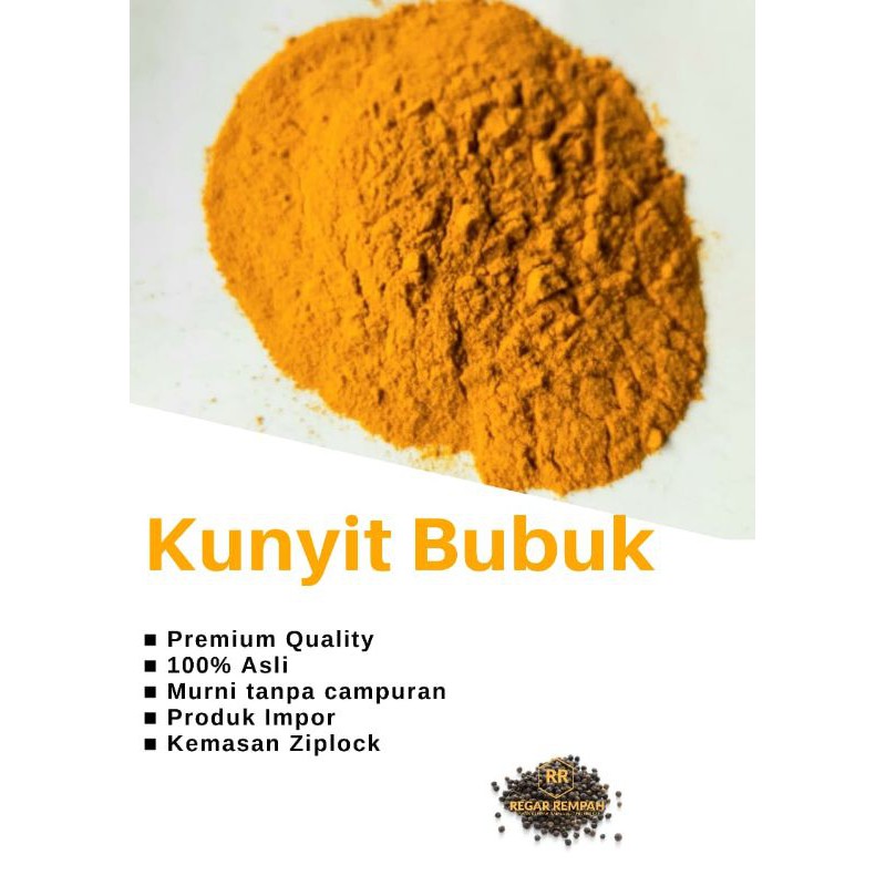 Jual Jaminan 100 Asli 1 Kg Kunyit Bubuk Tepung Kunyit Murni Tanpa