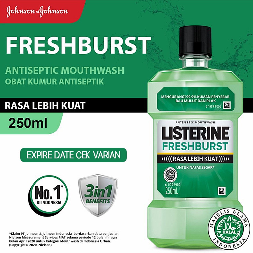 Jual Listerine Fresh Burst Antiseptic Mouthwash Obat Kumur Antiseptik