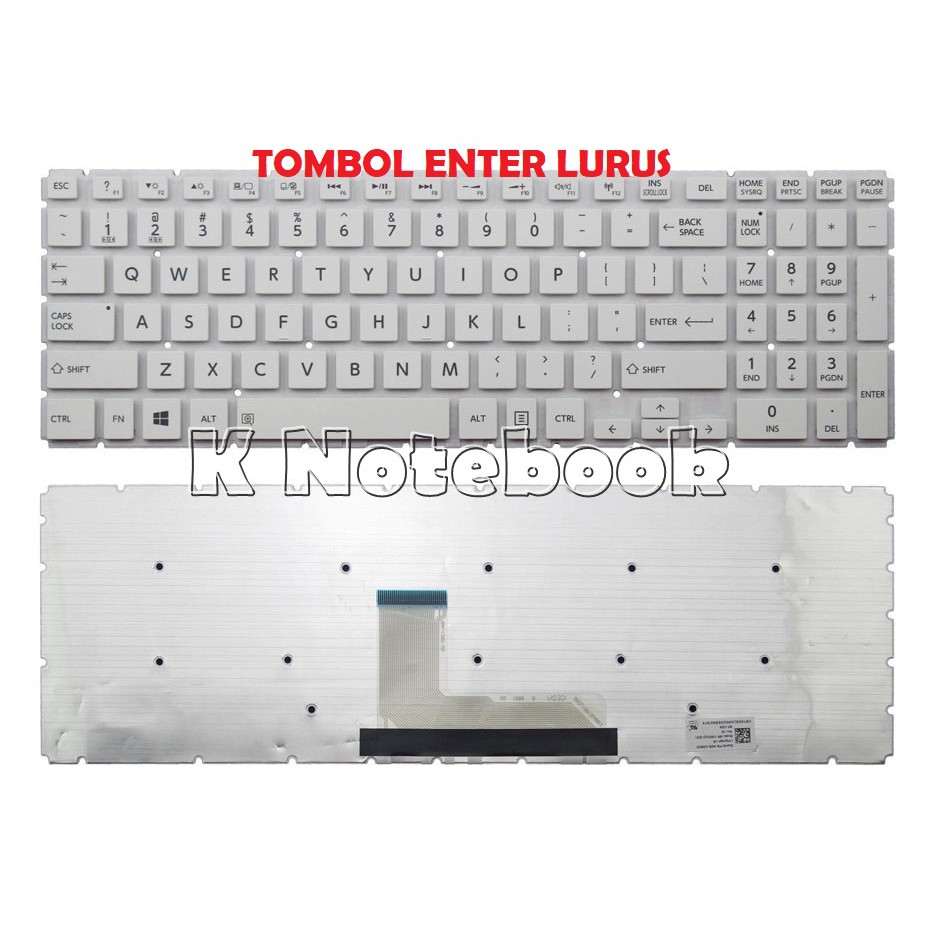 Jual Keyboard Toshiba Satellite L B L C L D B L D C L Dt B White