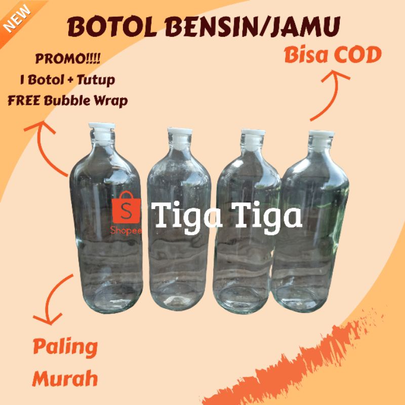 Jual Botol Kaca Bening Bolles Botol Bensin Shopee Indonesia