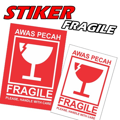 Jual Stiker Fragile Sticker Awas Mudah Pecah Shopee Indonesia