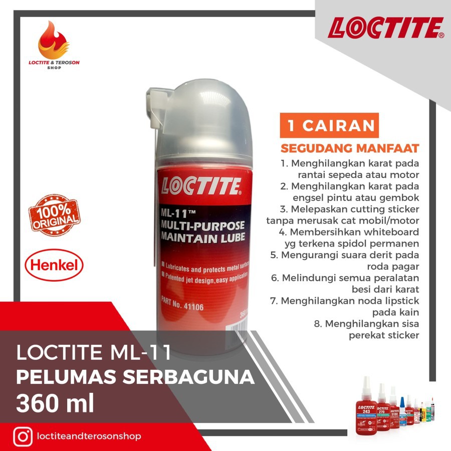 Jual CAIRAN ANTI KARAT MULTIGUNA LOCTITE ML 11 FROM HENKEL JERMAN