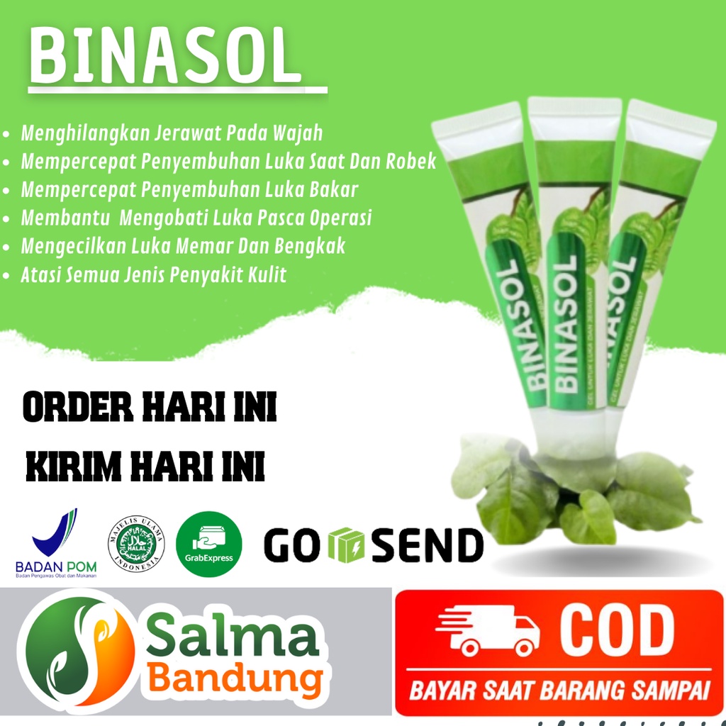 Jual Binasol Gel Obat Salep Jerawat Luka Bakar Luka Sayat Luka Robek