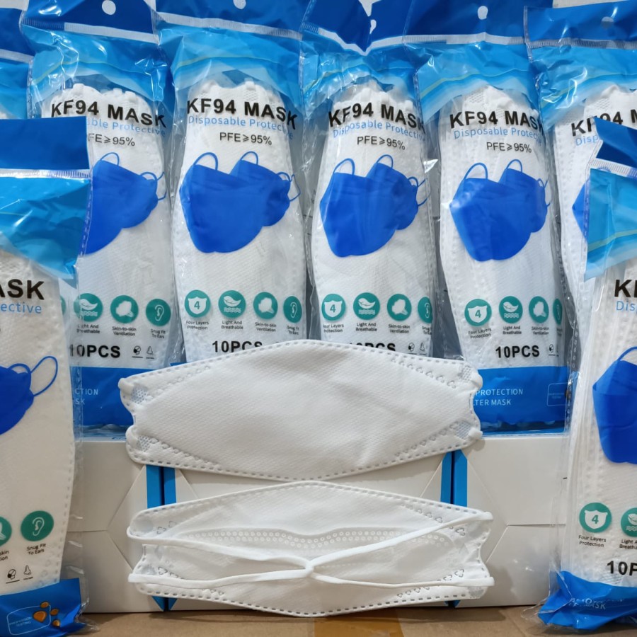 Masker KF94 HIJAB KF 94 Korea 4 Ply Mask Model Korea Isi 10 PCS