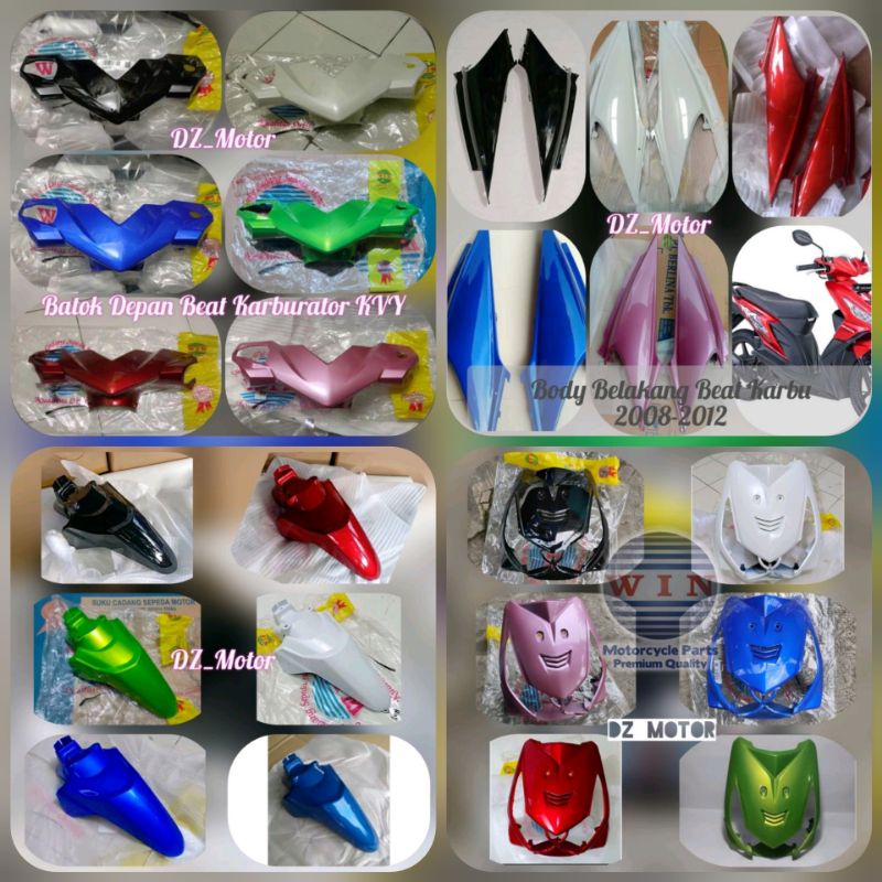 Jual Paket Kumplit Fullset Body Halus Honda Beat Karbu Lama Old Hitam