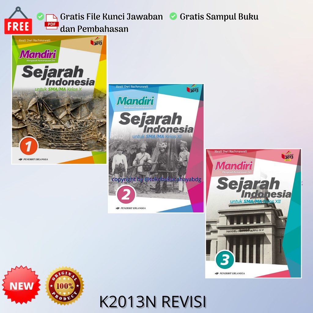 Jual Buku Mandiri Sejarah Indonesia Wajib Sma Kelas Hesti