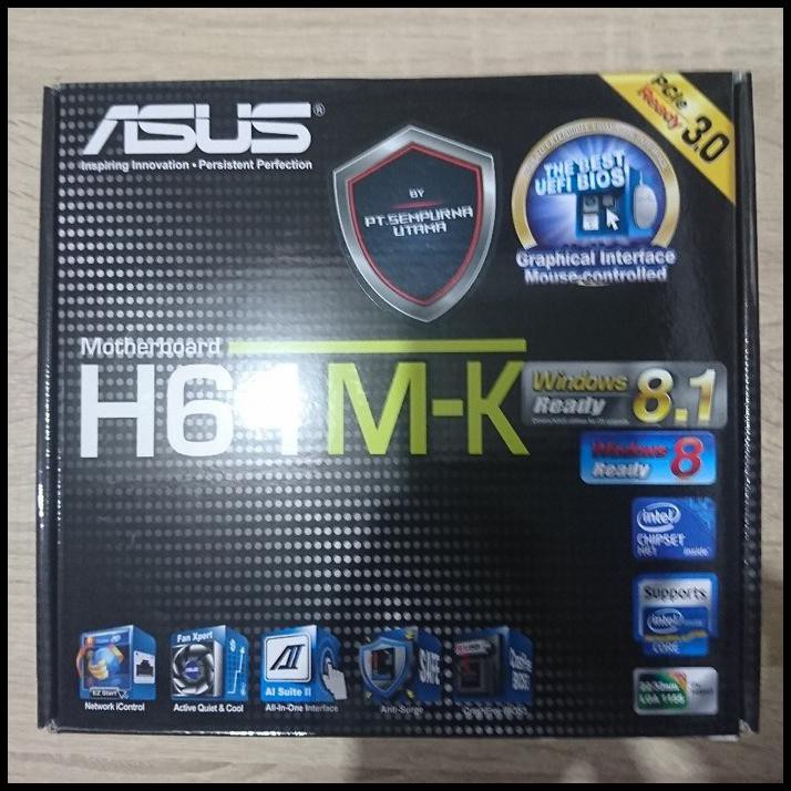 Jual Motherboard Asus H61M K Lga 1155 Ddr3 Garansi 1 Tahun Shopee