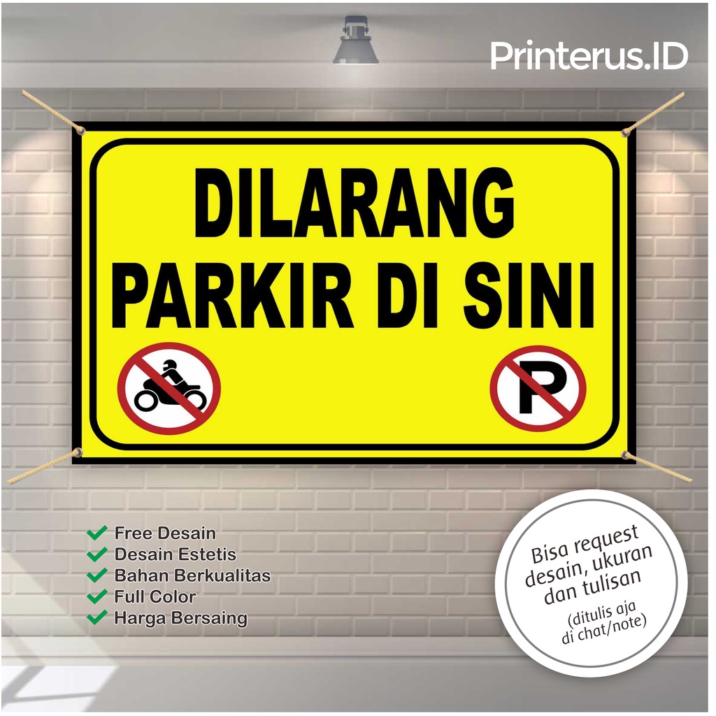 Jual Spanduk Banner Dilarang Parkir Murah Shopee Indonesia