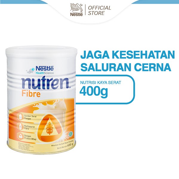 Jual NESTLE NUTREN Fibre Susu Nurtrisi Vanila Kaya Serat Kaleng 400g