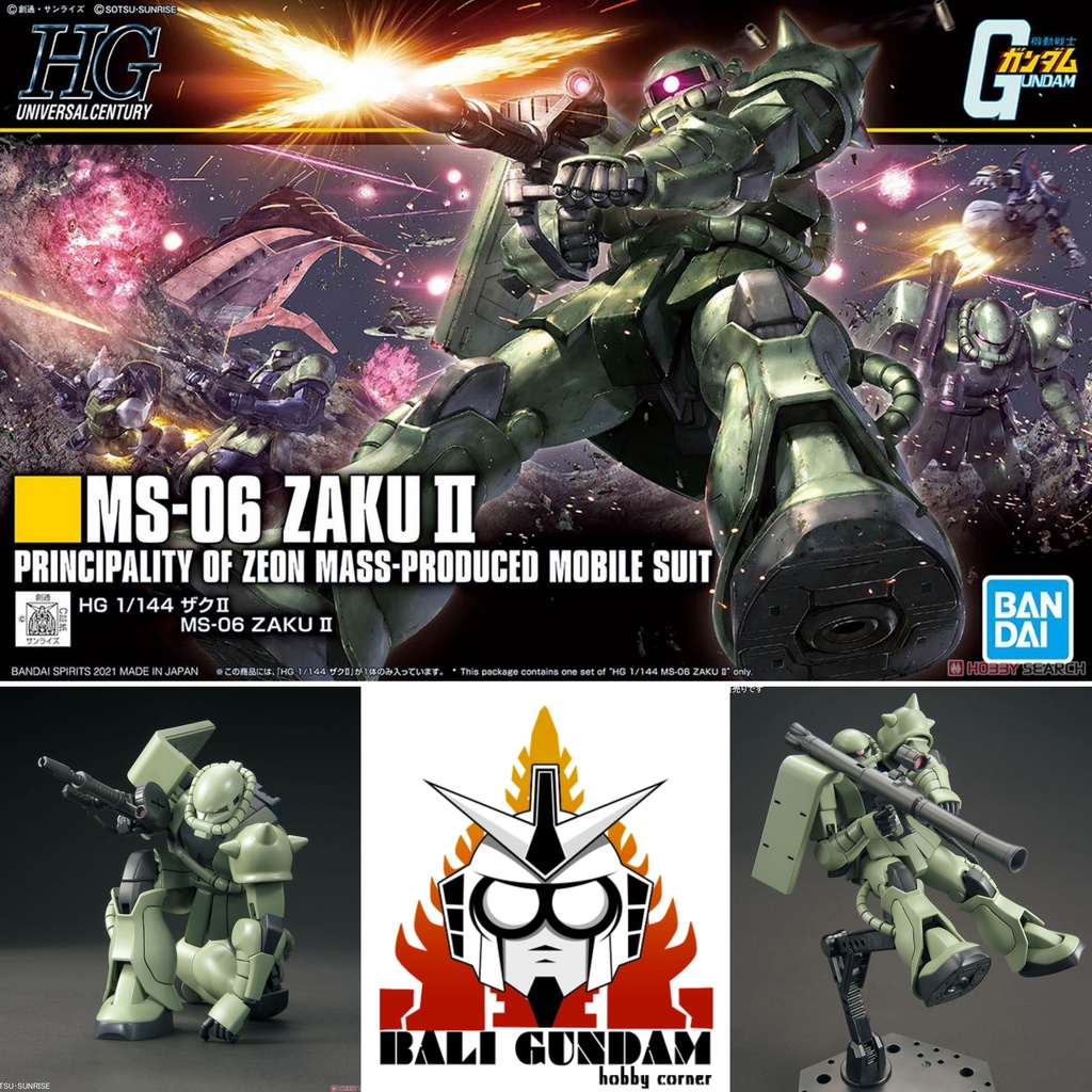 Jual Hg Ms Zaku Ii Mass Produce Revive Bali Gundam Hobby