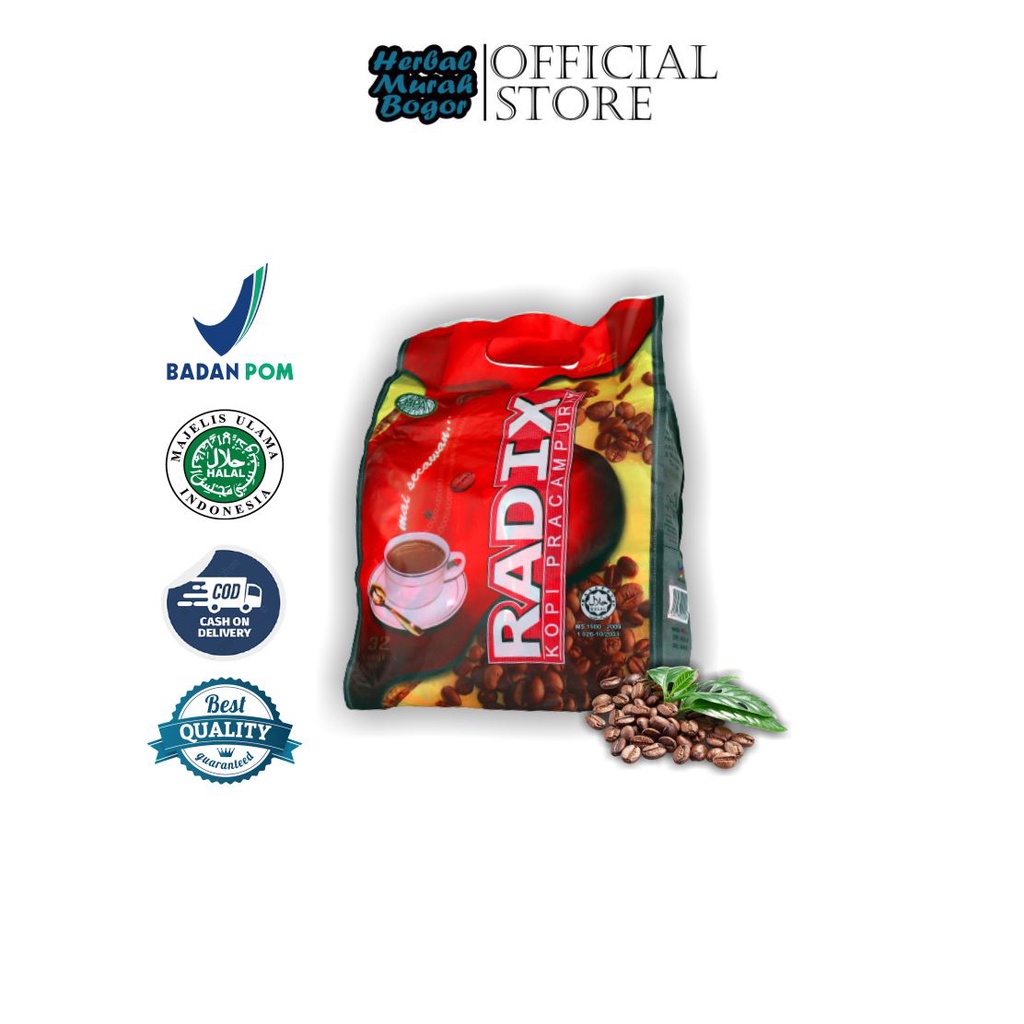 Jual Kopi Radix Malaysia Hpa Sachet Kopi Radix Merah Kopi