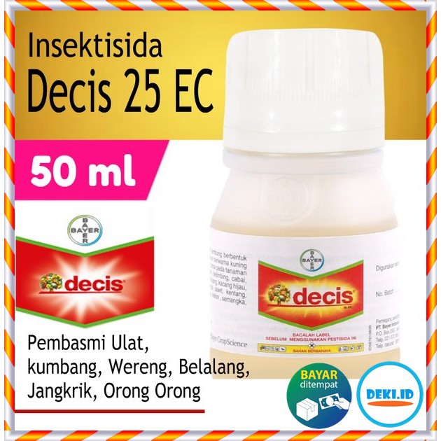 Jual Decis 25EC 50 Ml Insektisida Kontak Pestisida Pembasmi Hama