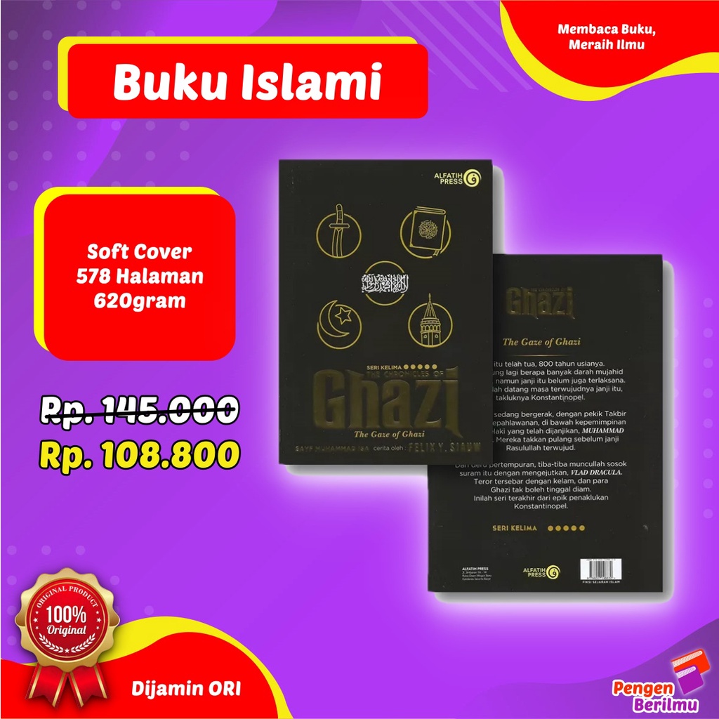 Jual Buku The Chronicles Of Ghazi Seri Novel Islami Best Seller By