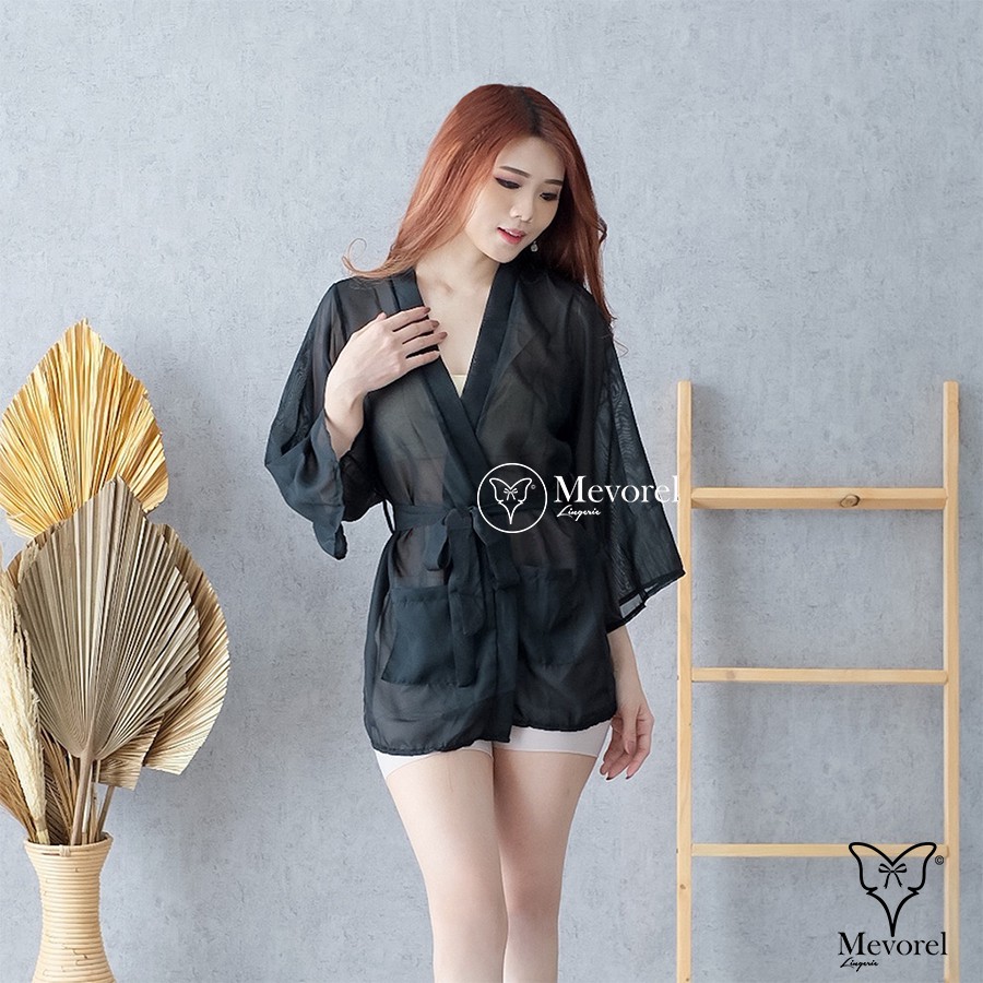 Jual Sexy Lingerie Kimono Big Size Transparan Baju Tidur Kimono Big