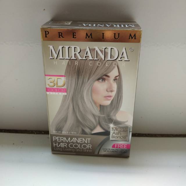 Jual Miranda Hair Color Ash Blonde 30ml Shopee Indonesia