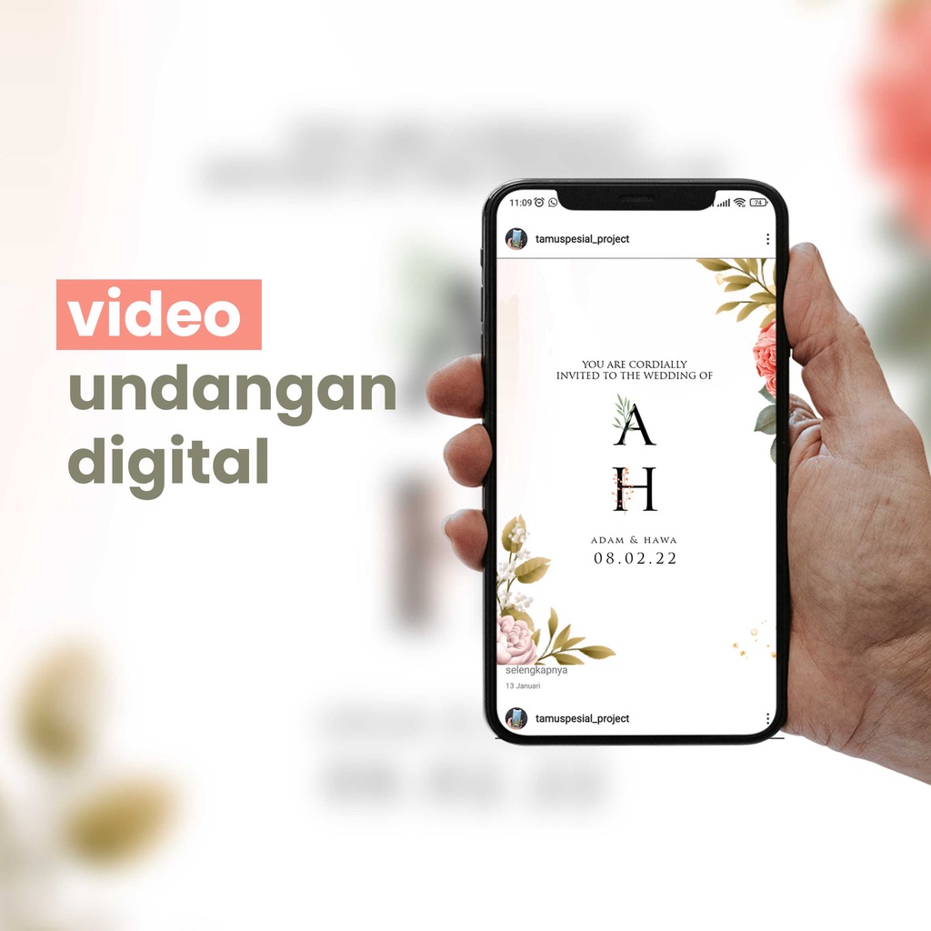 Jual Undangan Digital Premium Shopee Indonesia