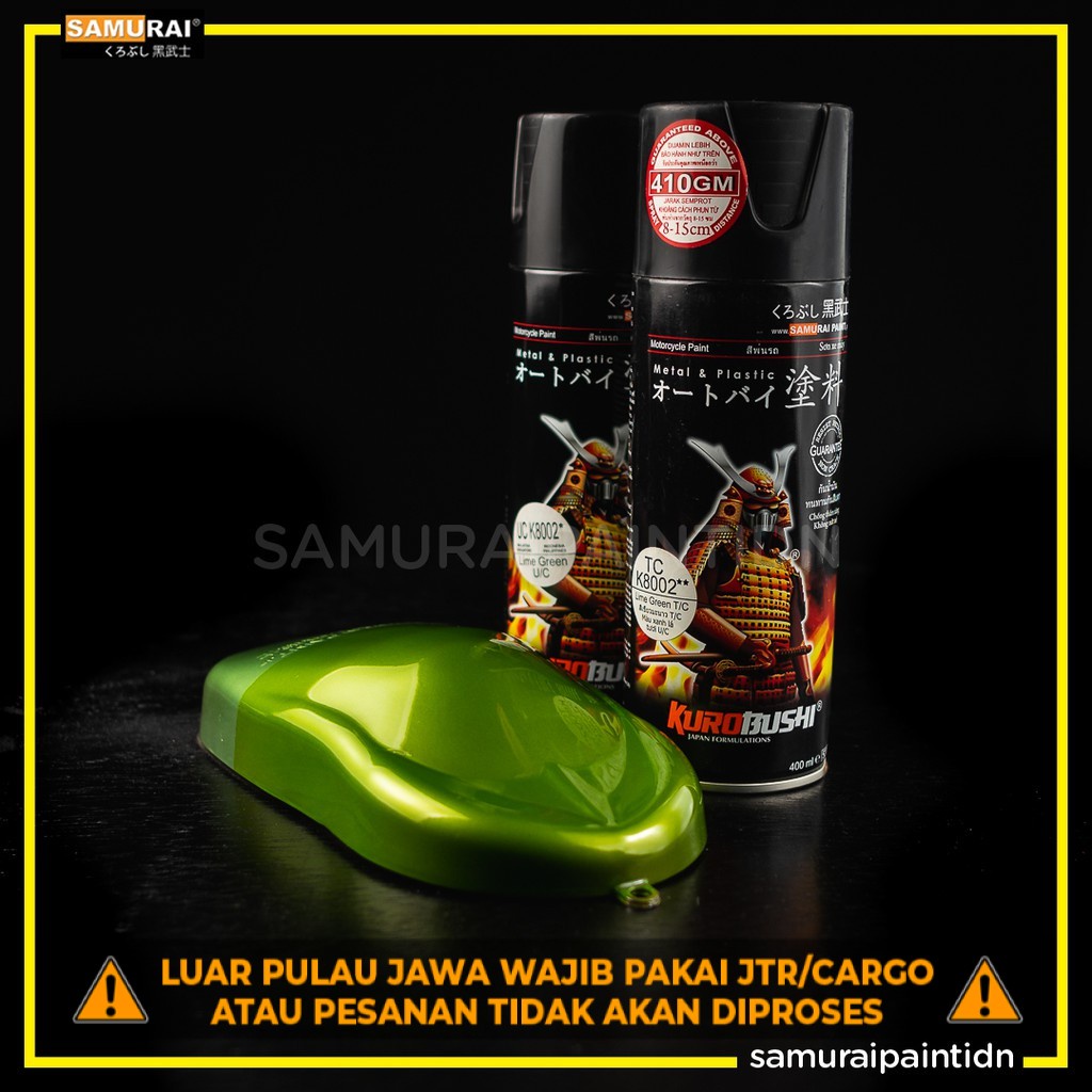 Jual Samurai Paint Lime Green U C UCK8002 400 Ml Cat Semprot Shopee