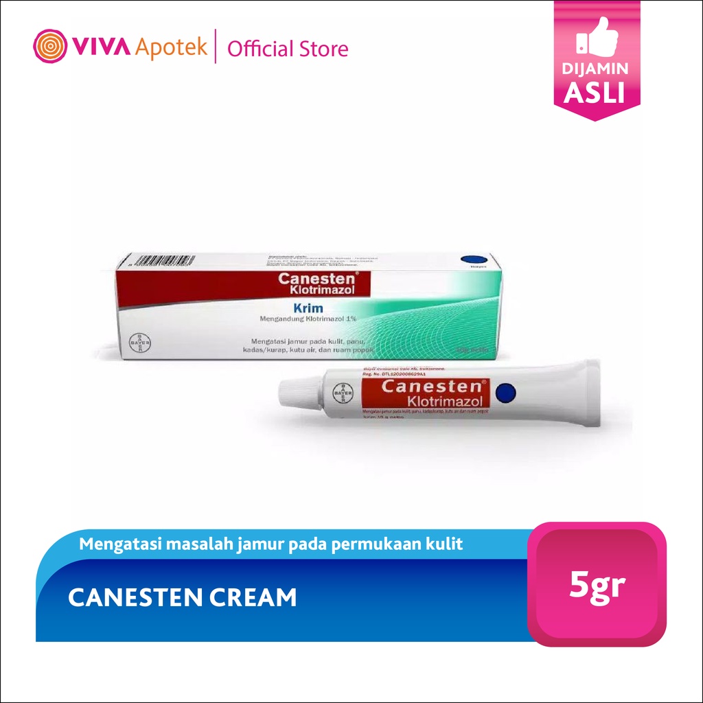 Jual Canesten Cream Mengatasi Jamur Panu Kadas Kurap Kutu Air 5Gr