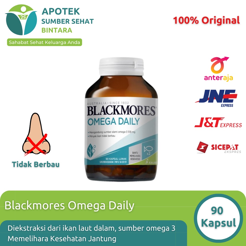 Jual Blackmores Omega Daily Bpom Kalbe Kapsul Shopee Indonesia