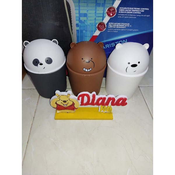 Jual Miniso Tempat Sampah We Bare Bears Shopee Indonesia