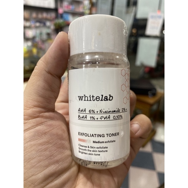 Jual WHITELAB EXFOLIATING TONER AHA BHA PHA NIACINAMIDE Shopee Indonesia