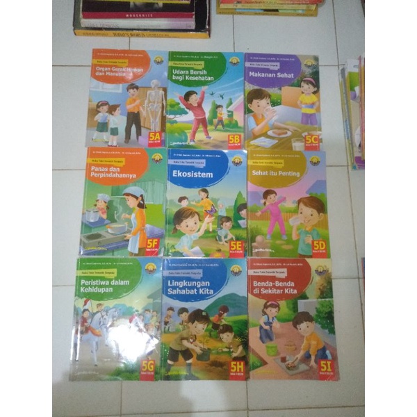 Jual ORIGINAL BUKU TEKS TEMATIK TERPADU 5A 5B 5C 5D 5E 5F 5G 5H 5I