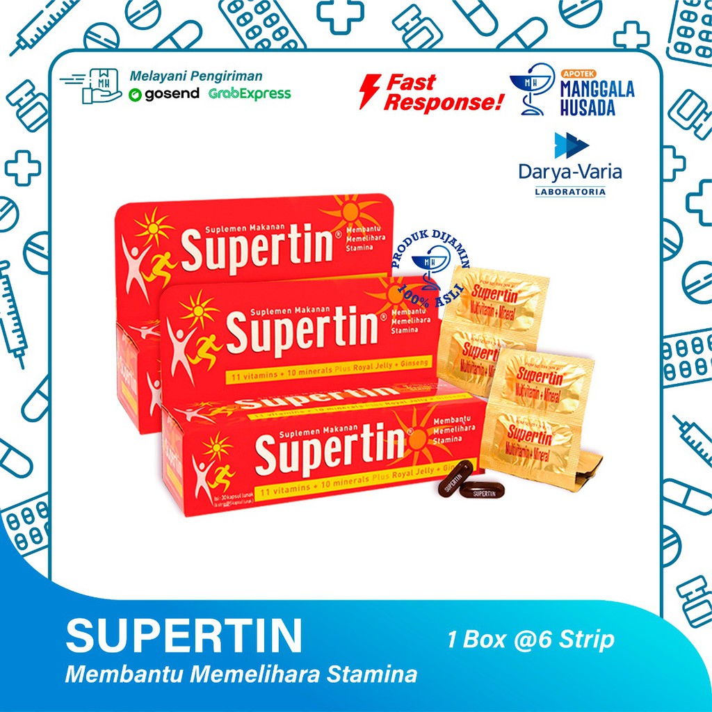 Jual Supertin Multivitamin Box Strip Kapsul Kapsul