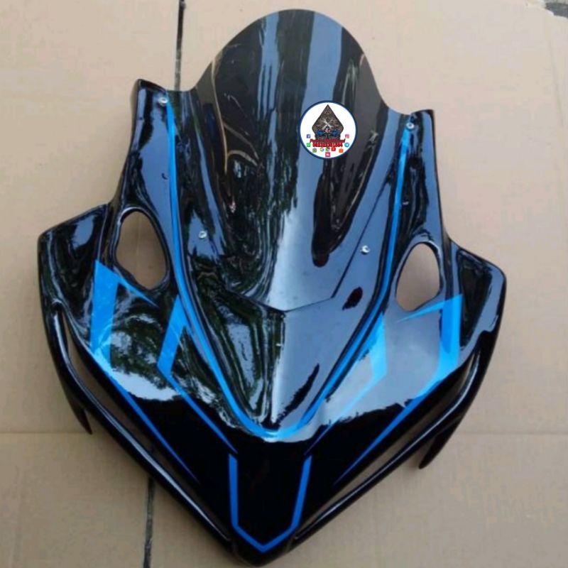 Jual Cover Headlamp Topeng Kedok Visor V4 Buat CBR150R Facelift K45G