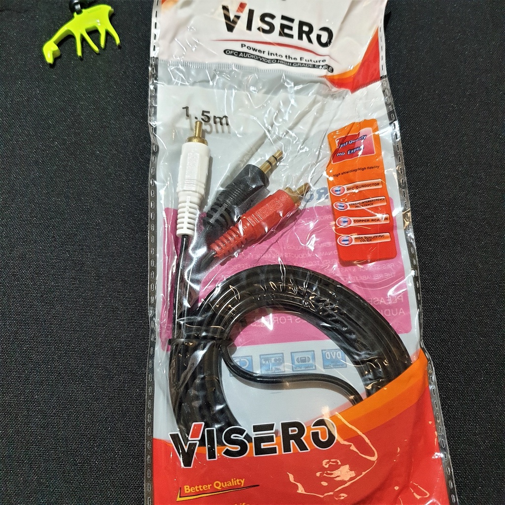 Jual Kabel Rca To Mini Stereo Visero Audio Mm Hape Mixer Speaker