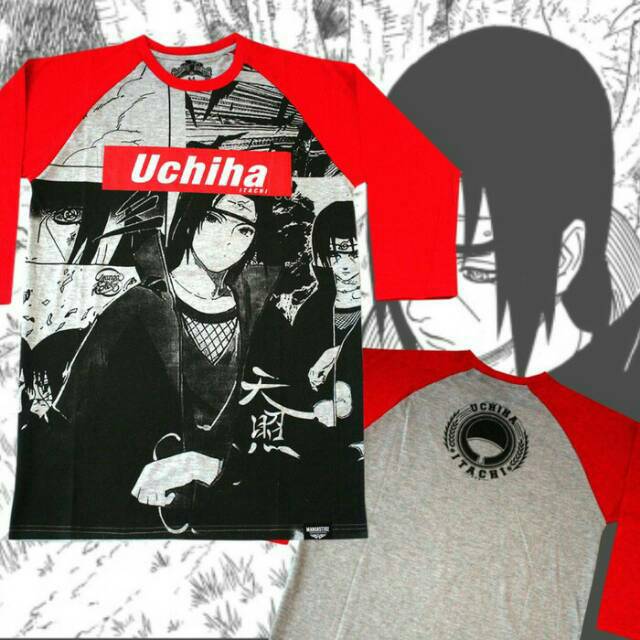 Jual Kaos Anime Itachi Uchiha Naruto Indonesia Shopee Indonesia