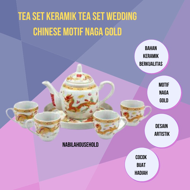 Jual Tea Set Keramik Cangkir Teh Set Keramik Tea Set Wedding Chinese