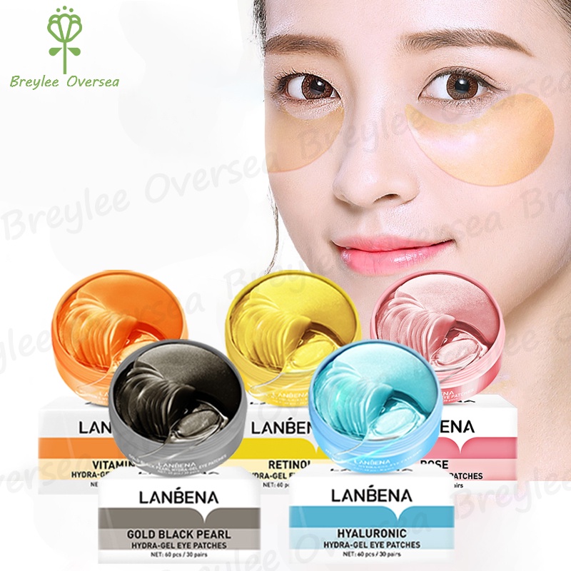 Jual Lanbena Masker Mata Eye Patches Eye Mask Gold Black Pearl Hydra