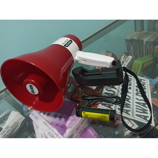 Jual MEGAPHONE TOA PENGERAS SUARA ALARM REKAM RECHARGEABLE MURAH EALSEM