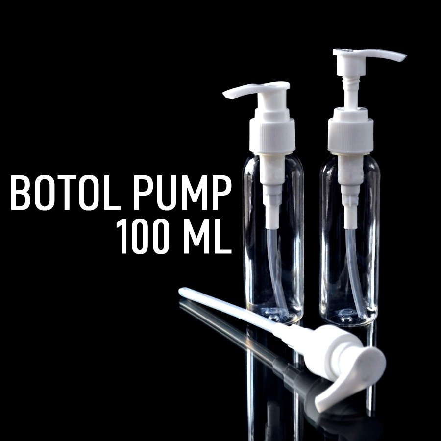 Jual Botol Pump 100 ML Bening Tempat Sabun Cair Hand Sanitizer 100 ML