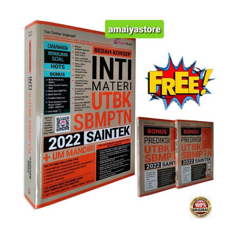 Jual BUKU UTBK SBMPTN BEDAH KONSEP INTI MATERI UTBK SBMPTN SAINTEK