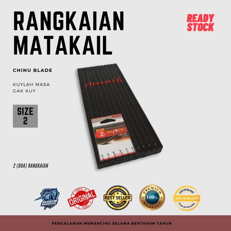 Jual Rangkaian Mata Kail Cabang 2 Merk Chinu Blade Shopee Indonesia