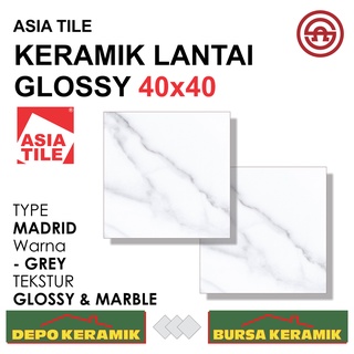 Jual Keramik Glossy X Madrid Grey Asia Tile Marble Shopee Indonesia