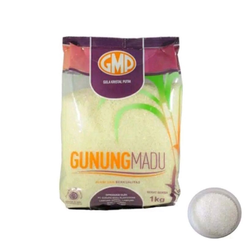 Jual GULA PASIR GMP Kemasan 1 KG Gula Gunung Madu Shopee Indonesia