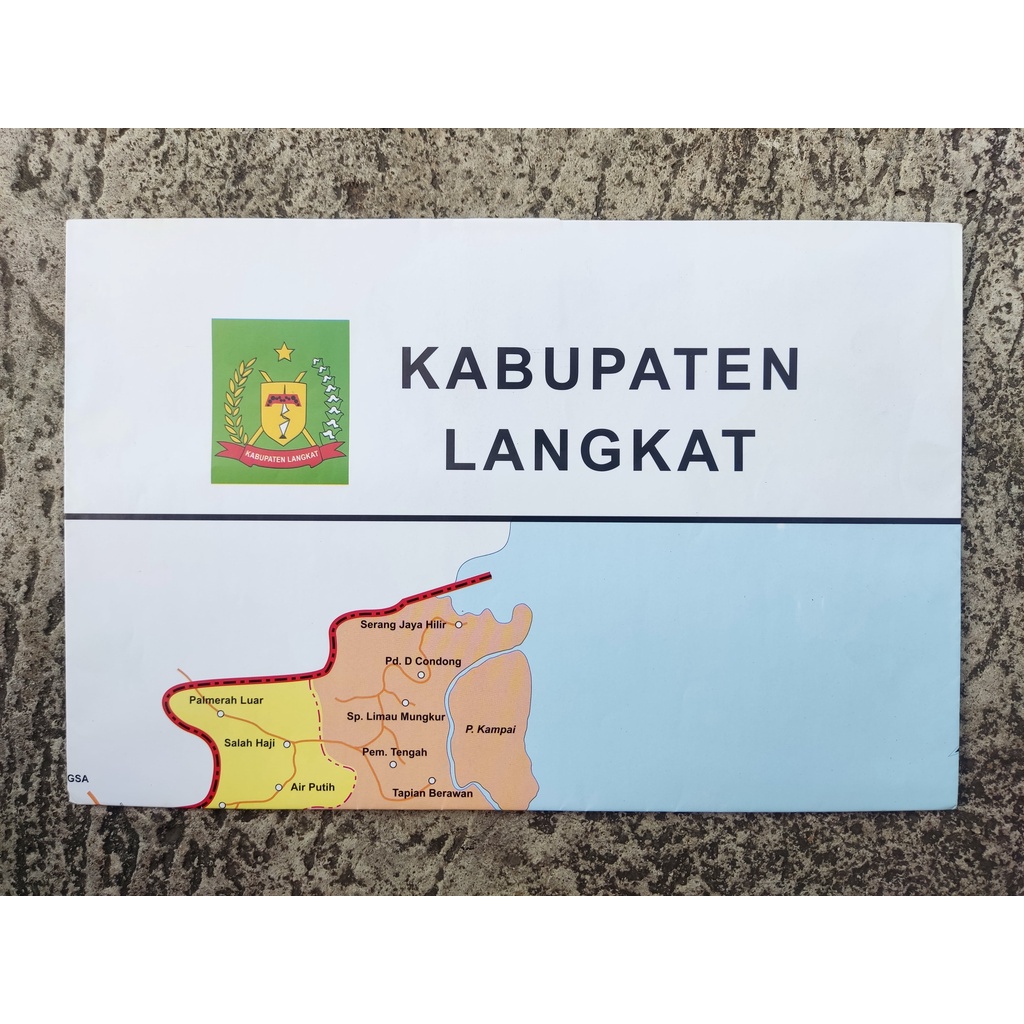 Jual Peta Kabupaten Langkat Lipat Shopee Indonesia