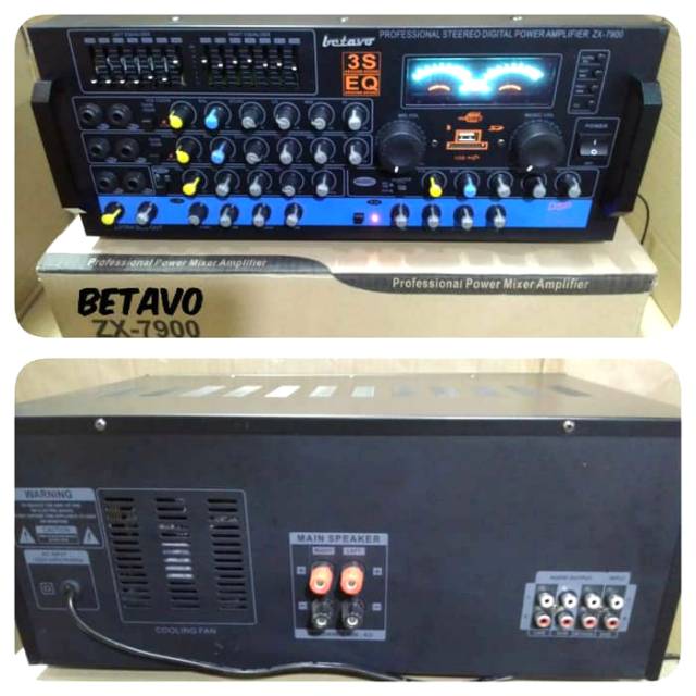 Jual Power Mixer Amplifier Betavo 6 Channel ZX 7900 Shopee Indonesia