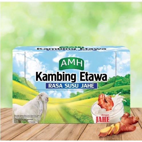 Jual Susu Kambing Etawa AMH Rasa Susu Jahe 1 Box Isi 10 Sachet Shopee