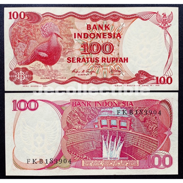 Jual Uang Kuno 100 Rupiah 1984 Burung Goura Shopee Indonesia