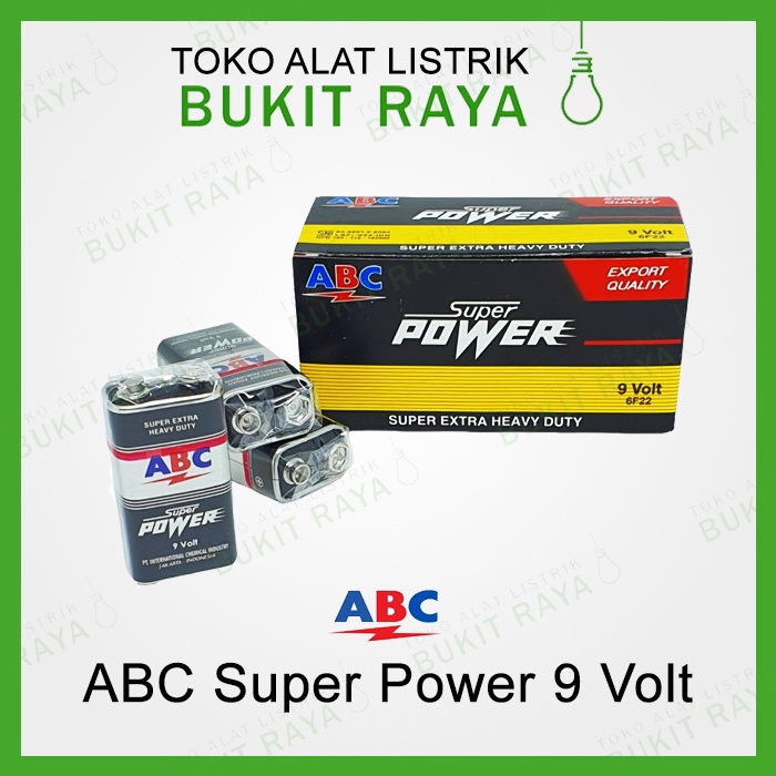 Jual ABC Baterai Super Power 9V Battery 9 Volt Kotak Shopee Indonesia