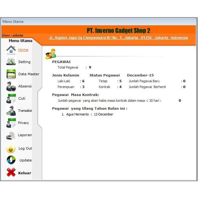 Jual Software Payroll Program Penggajian Karyawan Plus Bpjs