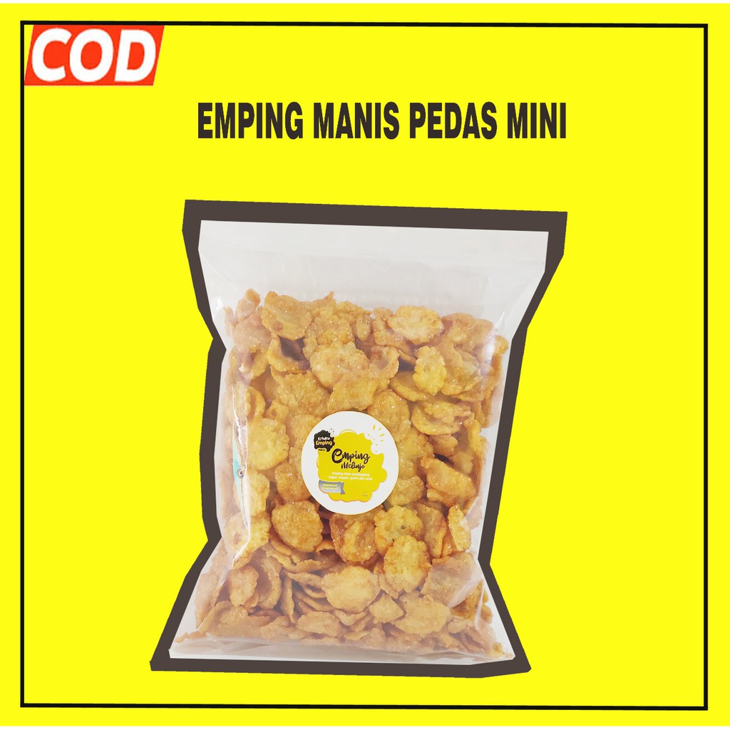 Jual EMPING MELINJO PEDAS MANIS MINI KECEPREK CEPLIS 500GRAM Shopee