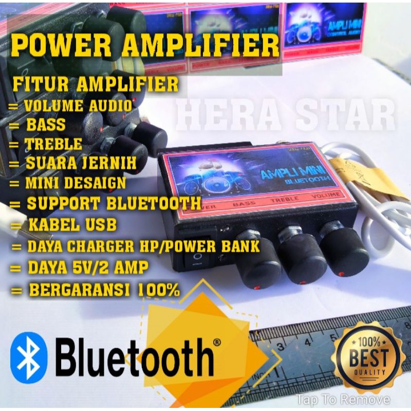 Jual Power Ampli Mini Fitur Control Audio Dan Bluetooth Amplifier