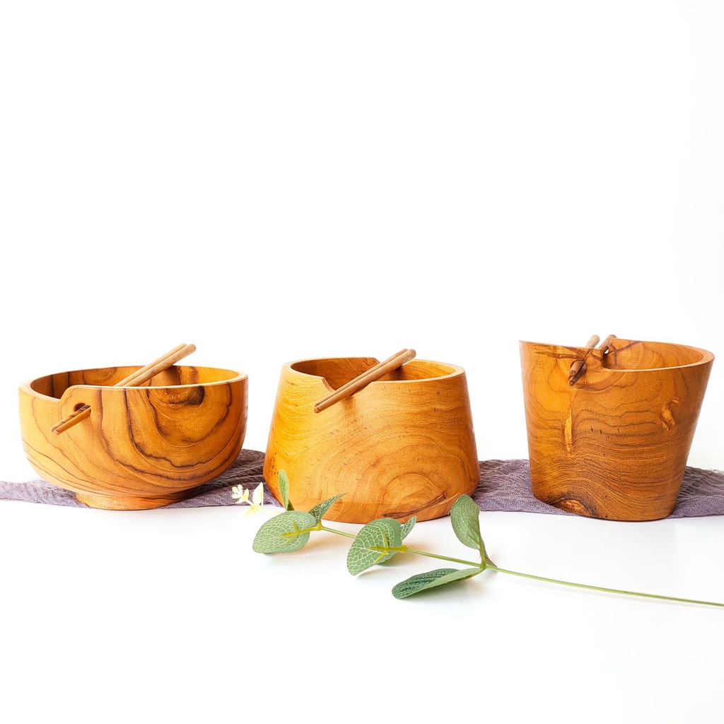 Jual Mangkok Mie Mangkok Kayu Wooden Bowl Mangkok Saji Mangkok Ramen