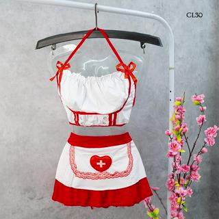 Jual BEST SELLER SET COSTUME COSPLAY NURSE SEXY LINGERIE PERAWAT